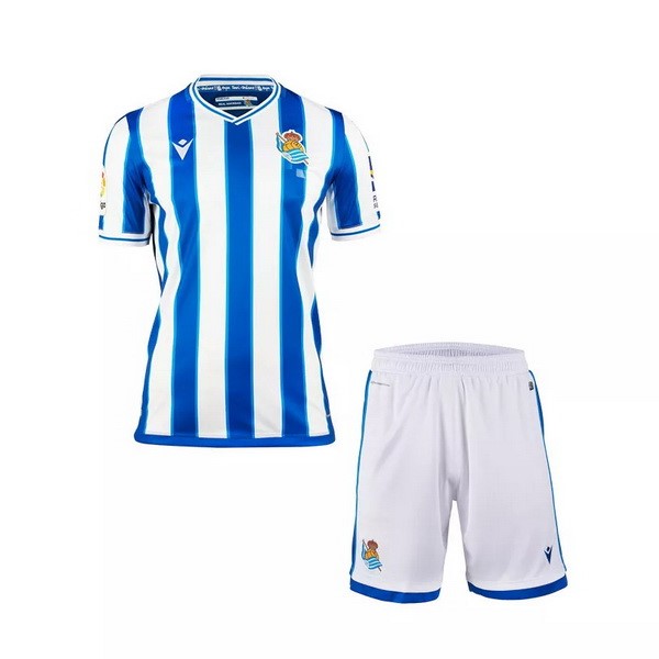 Camiseta Real Sociedad Primera equipo Niño 2020-21 Blanco Azul